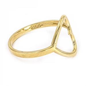 Bijuterii aur galben 14 K inel colectie noua model INIMA - Img 4