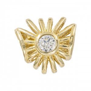 Bijuterii aur galben 14 K pandantiv colectie noua model CHARM - INIMA