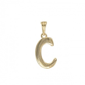 Bijuterii aur galben 14 K pandantiv colectie noua model LITERA C