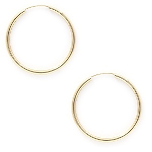 Bijuterii aur galben cercei colectie noua ITALIA model CREOLI 2.4 cm