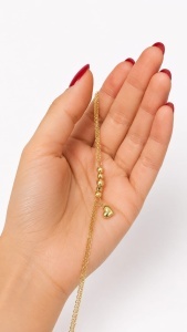 Bratara aur galben 14 K colectie ITALIA model BILUTE SI INIMA