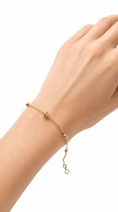 Bratara aur galben 14 K colectie ITALIA model BILUTE - Img 2
