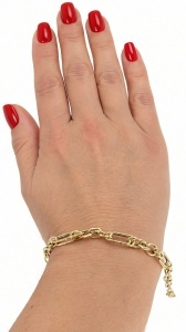 Bratara aur galben 14 K colectie ITALIA model FATETAT