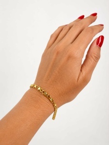 Bratara aur galben 14 K colectie ITALIA model INFINITY - Img 2