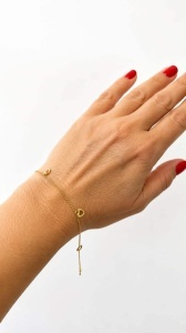 Bratara aur galben 14 K colectie ITALIA model INIMA
