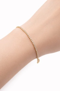 Bratara aur galben 14 K colectie ITALIA model TENIS