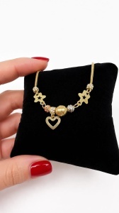 Bratara aur galben 14 K model CHARM - STELUTE - Img 3