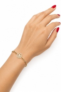 Bratara aur galben 14 K model POMUL VIETII