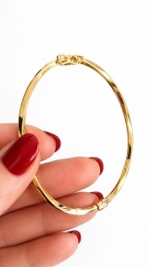 Bratara fixa aur galben 14 K colectie ITALIA model RASUCIT - Img 3