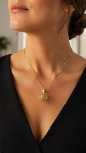 Colier aur galben 14 K colier ITALIA model BILUTA