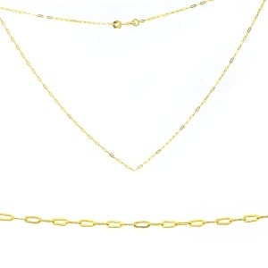 Lant aur galben 14 K colectie ITALIA model 45 cm - Img 3