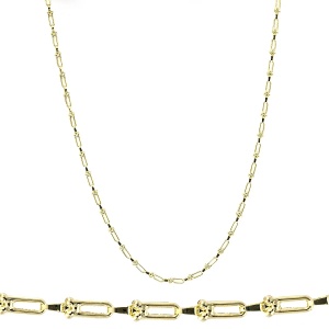 Lant aur galben 14 K colectie ITALIA model GEOMETRIC - Img 2