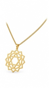 Lant cu pandantiv lucrat manual colectie noua model CHAKRA INIMII - ANAHATA - Img 3