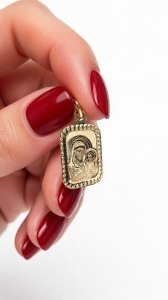 Pandantiv aur galben 14 K colectie ITALIA model MAICA DOMNULUI