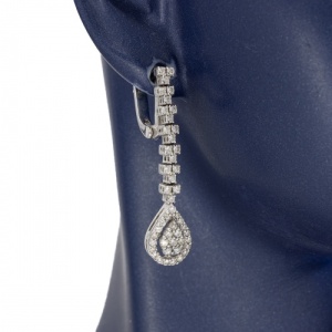 Bijuterii aur alb colectie noua diamante CERCEI model PRINCESS - Img 2