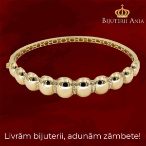 Bijuterii aur galben 14 K bratara fixa colectie noua ITALIA - Img 2