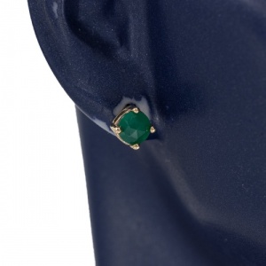 Bijuterii aur galben 14 K cercei colectie noua ITALIA model GREEN - Img 2