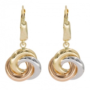 Bijuterii aur galben 14 K cercei colectie noua ITALIA model TURBAN