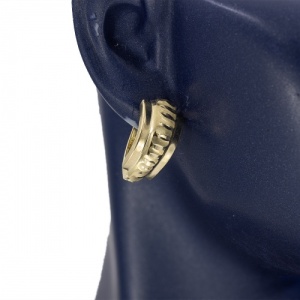 Bijuterii aur galben 14 K cercei colectie noua model GEOMETRIC - Img 3