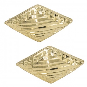 Bijuterii aur galben 14 K cercei colectie noua model ROMB