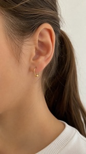 Bijuterii aur galben 14 K cercei copii colectie noua ITALIA model BILUTA