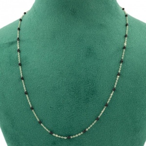 Bijuterii aur galben 14 K Colier colectie noua ITALIA model BLACK - Img 2