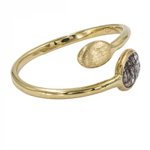 Bijuterii aur galben 14 K inel colectie noua ITALIA model OVAL - Img 4