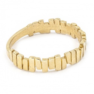 Bijuterii aur galben 14 K inel colectie noua model ABSTRACT - Img 2