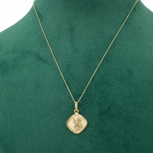 Bijuterii aur galben 14 K lant cu pandantiv colectie noua ITALIA model INGERAS - Img 3