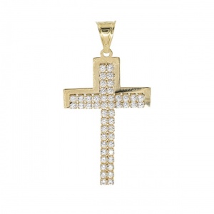 Bijuterii aur galben 14 K pandantiv colectie noua ITALIA model CRUCE