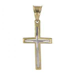 Bijuterii aur galben 14 K pandantiv colectie noua model CRUCE