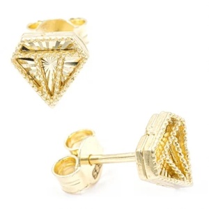 Bijuterii aur galben cercei colectie noua model FATETAT - DIAMOND - Img 3