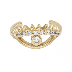 Bijuterii aur galben cercel piercing colectie noua model GEOMETRIC
