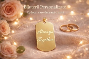 Bijuterii personalizate aur 14 K model PLACUTA