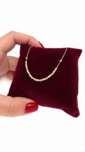 Bratara aur galben 14 K colectie ITALIA model BAGHETA - Img 2