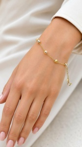 Bratara aur galben 14 K colectie ITALIA model BILUTE FATETATE - 0.4 cm