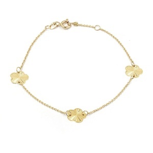 Bratara aur galben 14 K colectie ITALIA model FLOARE - FATETATA