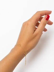 Bratara aur galben 14 K colectie ITALIA model STEA