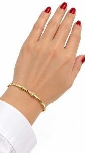 Bratara fixa aur galben 14 K colectie ITALIA model FUNDITA