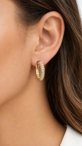 Cercei aur galben 14 K colectie ITALIA model TORTITA
