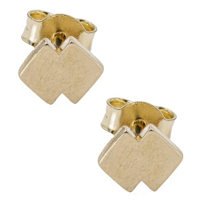 Cercei aur galben 14 K model GEOMETRIC - Img 2