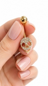 Cercel pentru buric aur galben 14 K