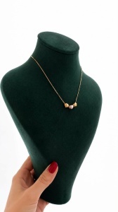 Colier aur galben 14 K colectie ITALIA model INIMIOARE