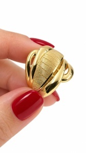 Inel aur galben 14 K colectie noua model FANTEZIE - Img 2