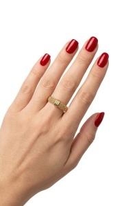 Inel aur galben 14 K model ABSTRACT