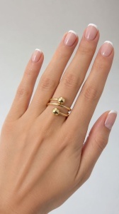 Inel aur galben 14 K model BILUTE