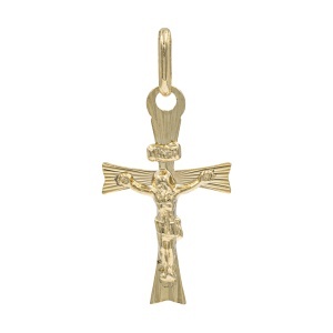 Pandantiv aur galben 14 K colectie ITALIA model CRUCE