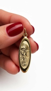 Pandantiv aur galben 14 K colectie ITALIA model MAICA DOMNULUI