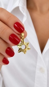 Pandantiv aur galben 14 K colectie ITALIA model STEUA LUI DAVID
