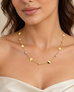 Salba aur galben 14 K model ROMB